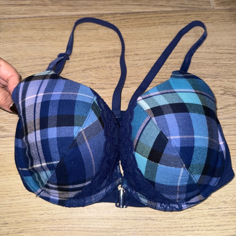 Victoria's Secret Blue Plaid Bra